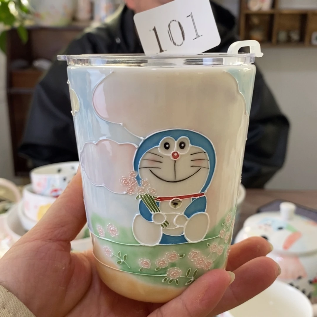 瓷片景德镇釉下彩手绘