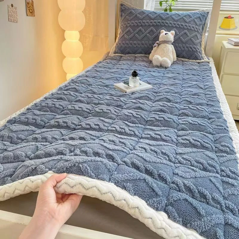 牛奶绒床垫学生宿舍单双人褥子冬季加厚保暖家用可机洗防滑床xxv