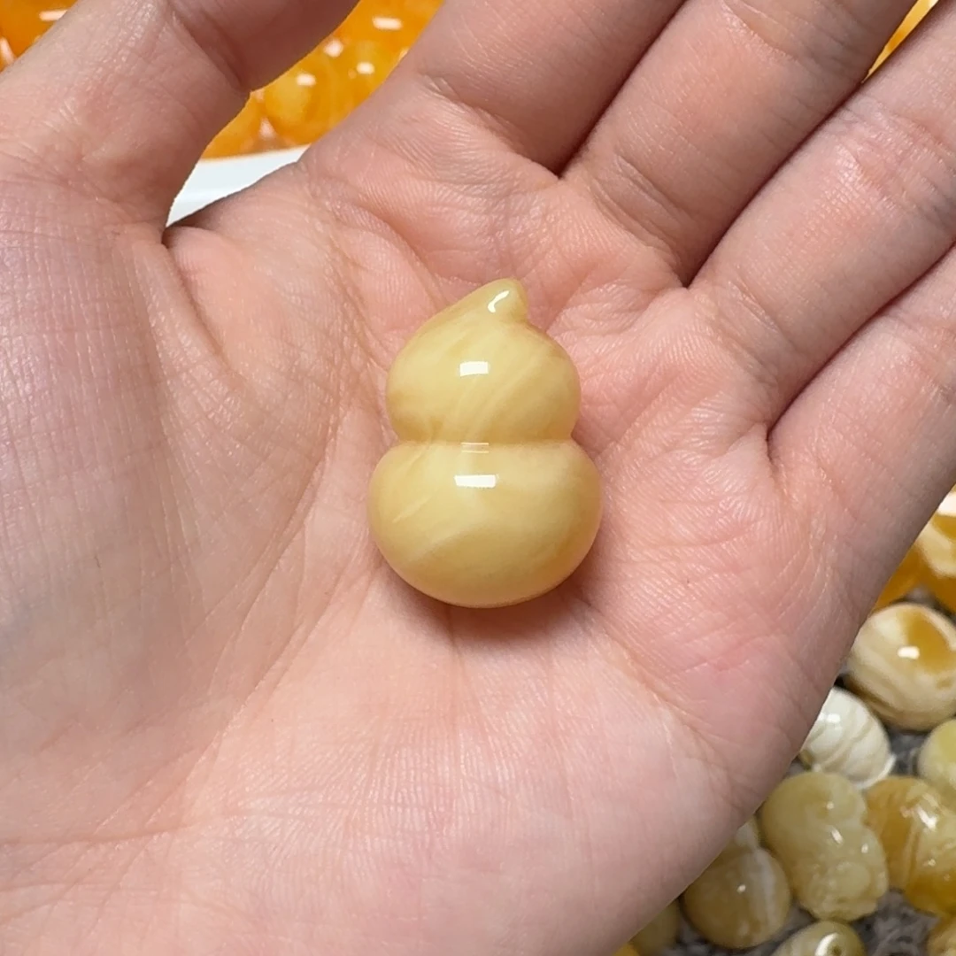 琥珀未镶嵌裸石蜜蜡葫芦