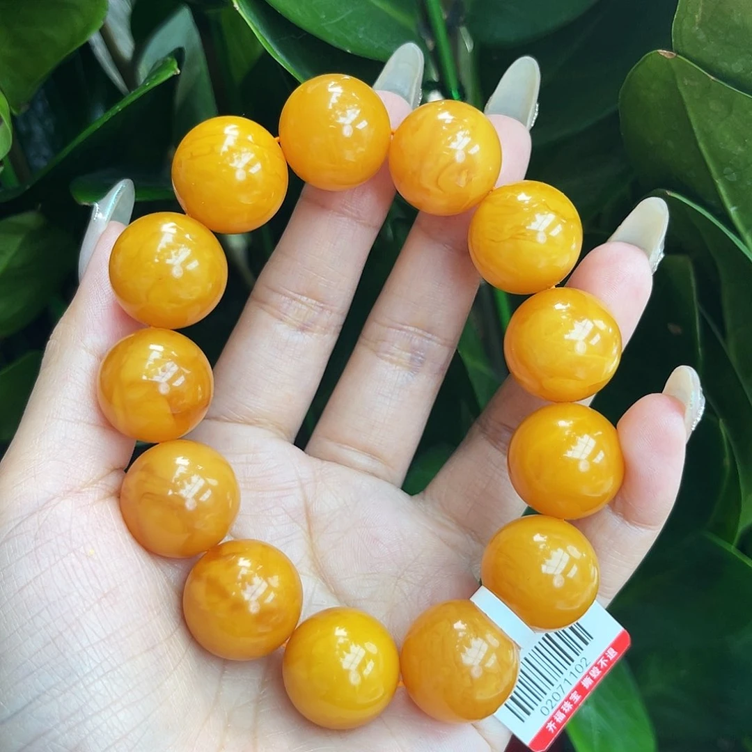 未镶嵌琥珀手链18m花蜡