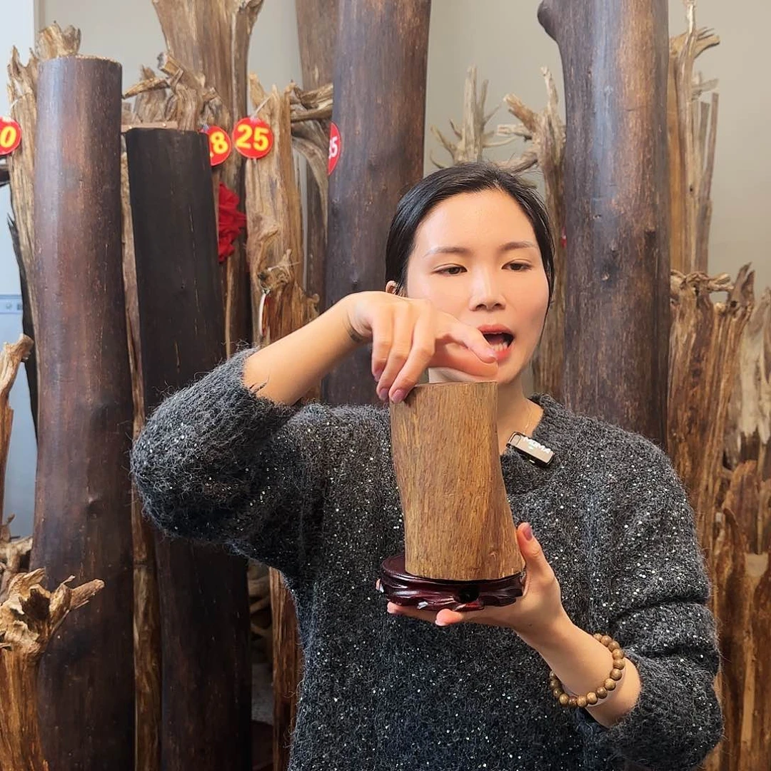 沉香摆件沉香原木工艺品摆件➕底座