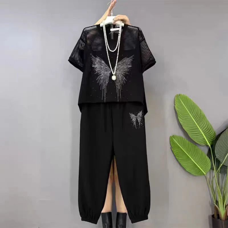 蝴蝶烫钻套装8057