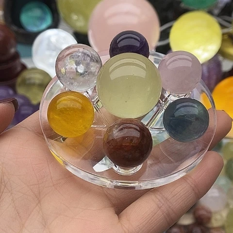 水晶珠宝半成品未镶嵌荷**?水晶6号