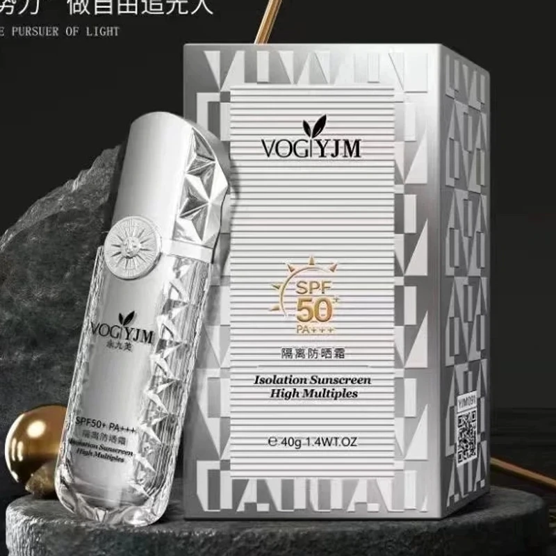 发1 永九美 （不溶于水）隔离防晒霜spf50+++夏季清爽不油腻女40ml