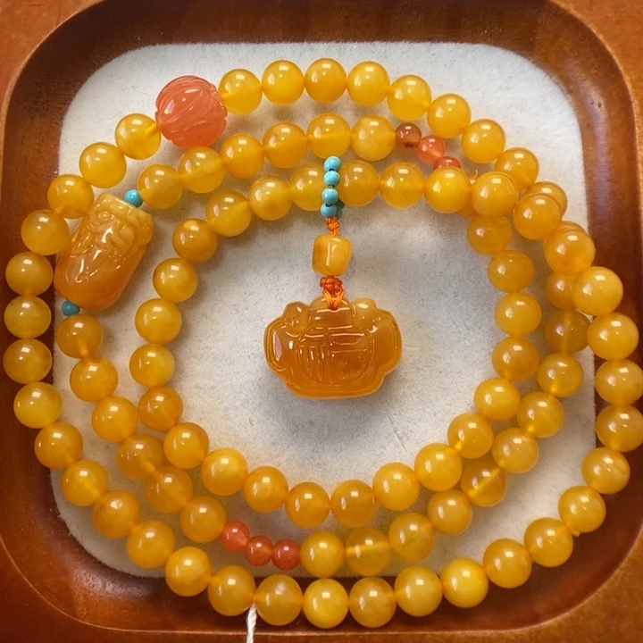 蜜蜡未镶嵌手串蜜蜡