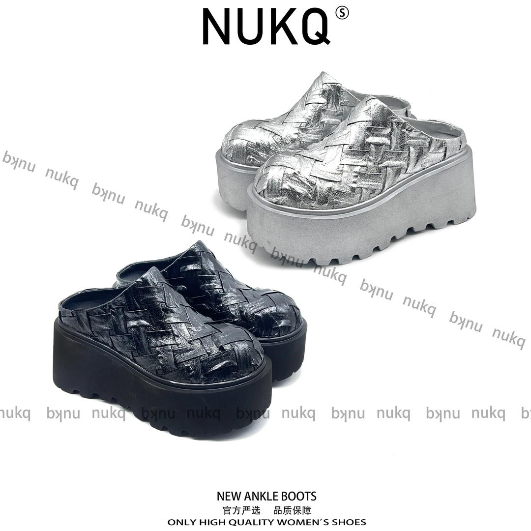 【NUKQ】 厚底半拖 百搭百配 时尚精品鞋