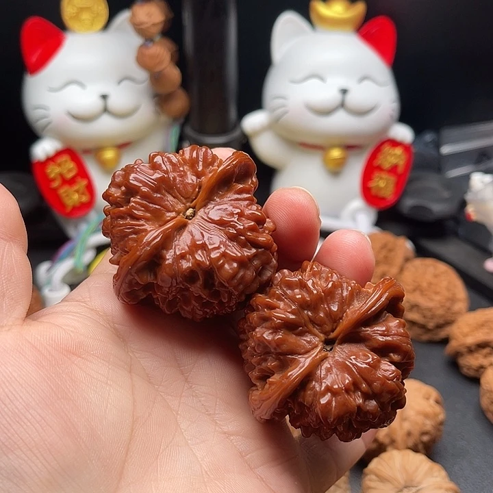 把件桃核将**心官帽手盘49