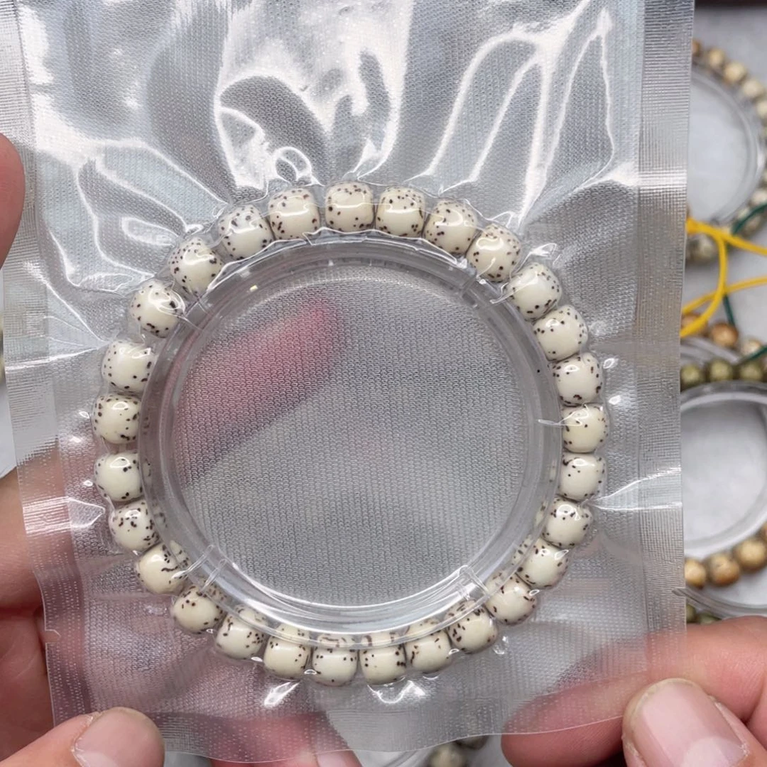 手串星月菩提87原生态顺白河豚练手款