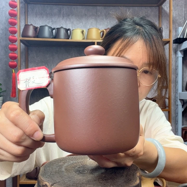 茶杯紫砂黄龙源底草槽青