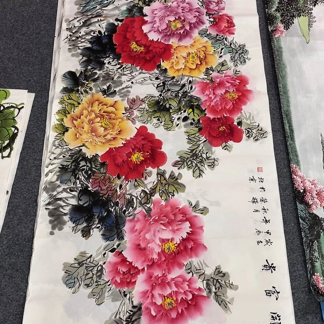 国画画画真的画画