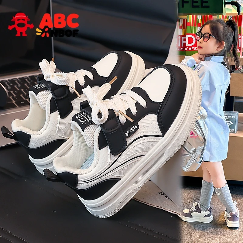 ABC NBOF儿童运动鞋2025新款男童鞋子中大童防水防滑休闲板鞋女童