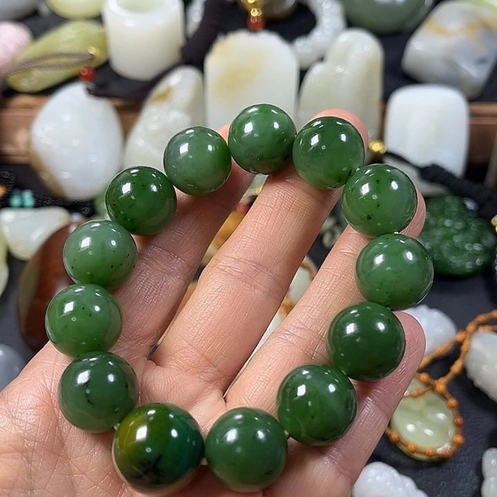 和田玉（碧玉）未镶嵌手串