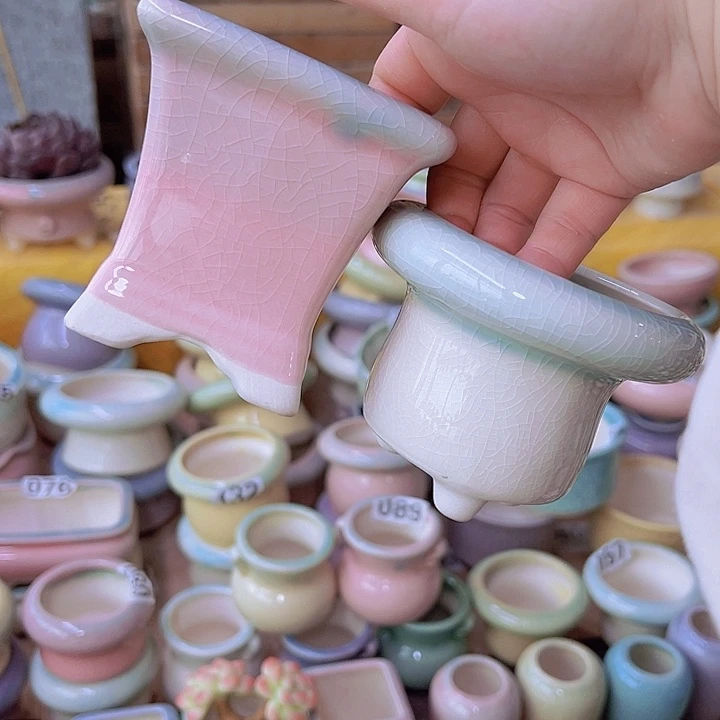 红陶陶瓷花盆当场满12包邮