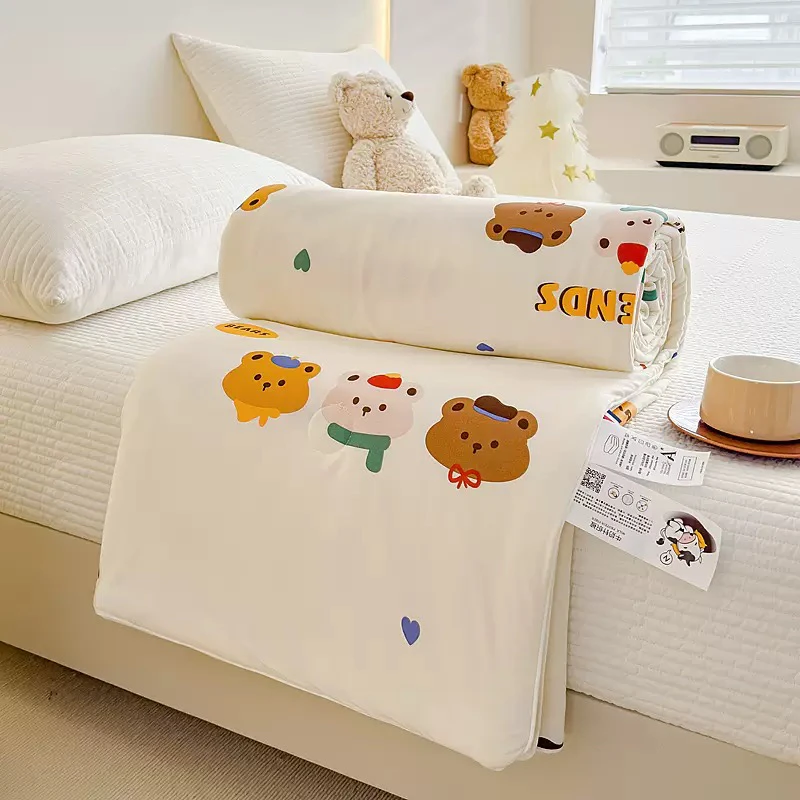 夏季A类牛奶针织棉夏凉被