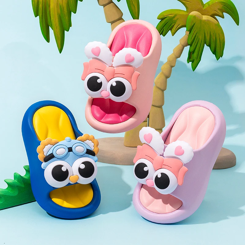 儿童拖鞋EVA软底室内外浴室洗澡防滑夏季新款可爱宝宝儿童凉拖