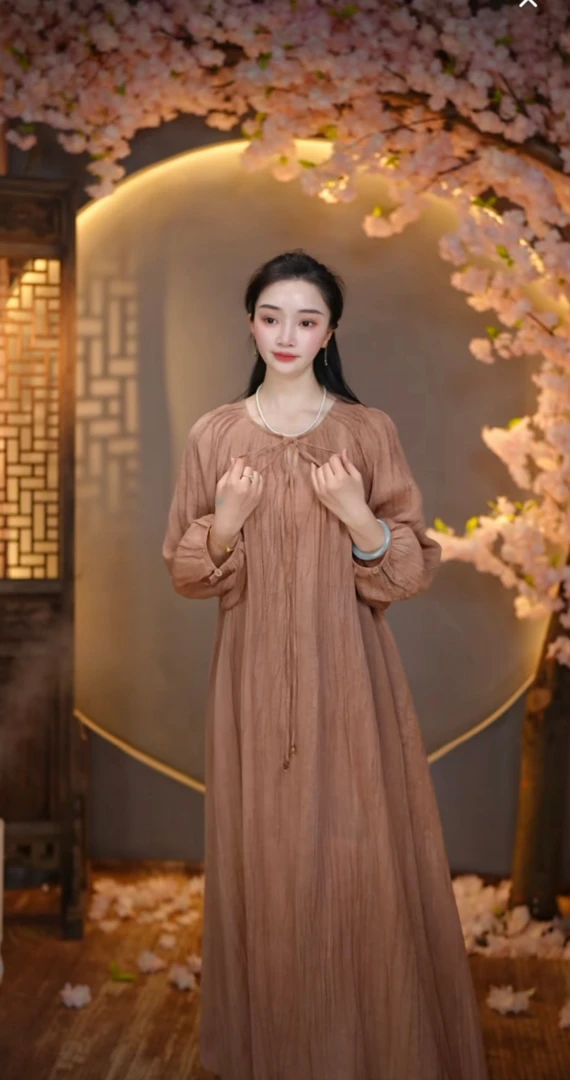 【嗣音】新中式国风百搭连衣裙
