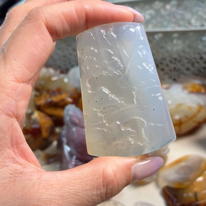 玛瑙/玉髓未镶嵌吊坠(不含链)