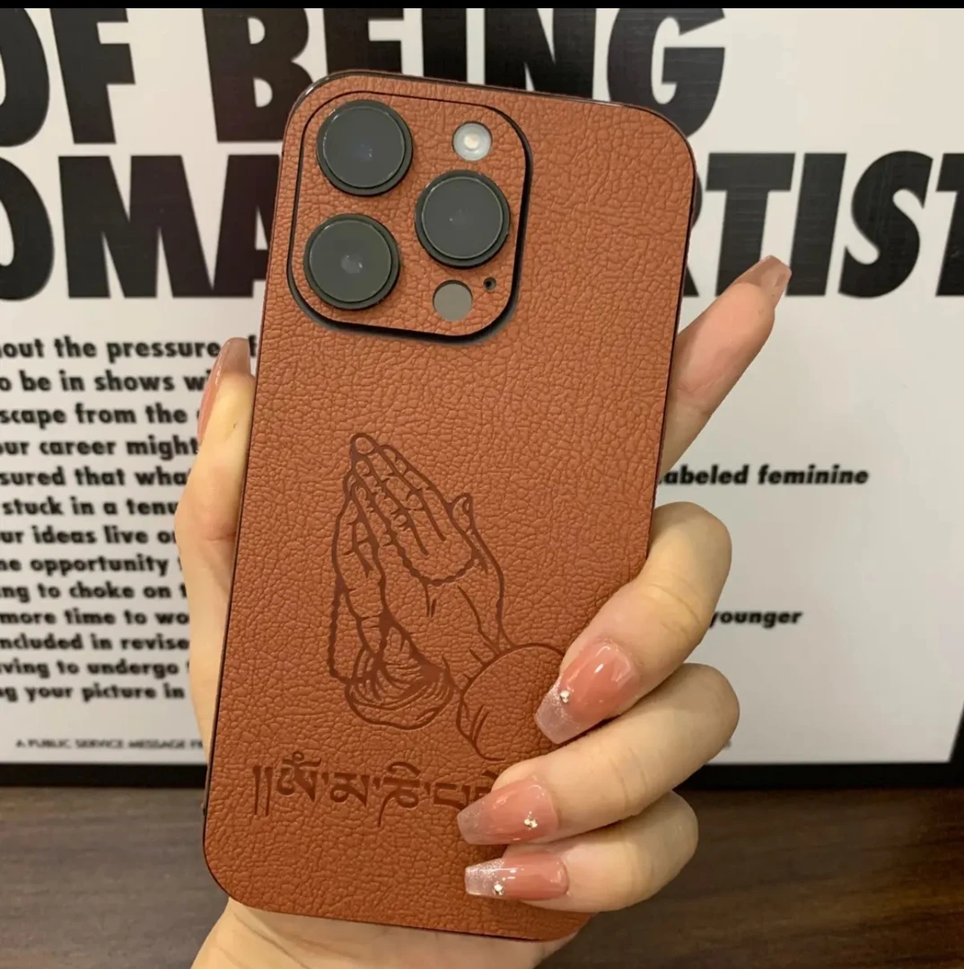 miflame素皮全包苹果16Promax手机背膜，全包手机背膜，