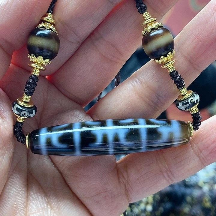 玛瑙/玉髓颈饰合金