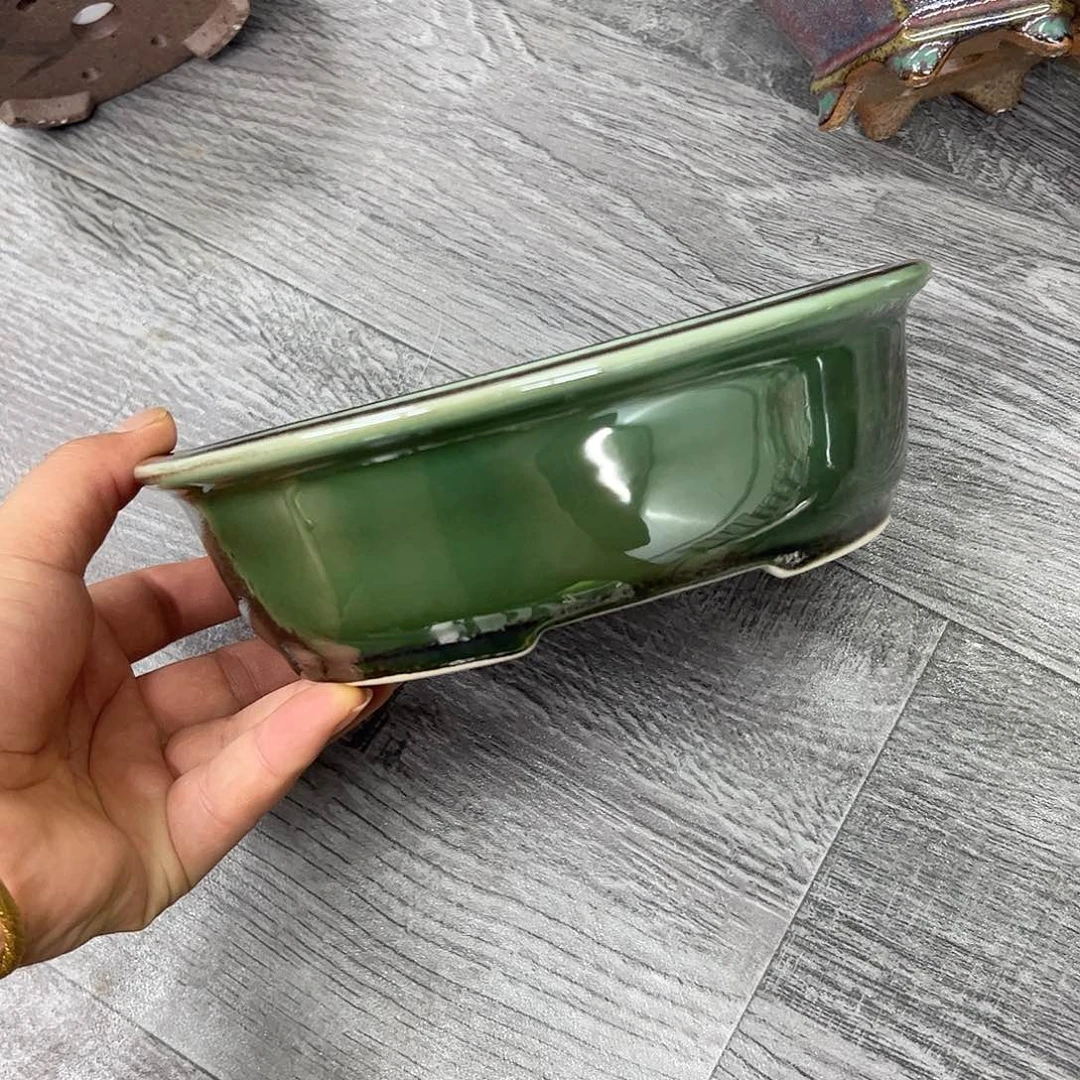紫砂花盆278号瑕疵18/16/5.5cm窑变