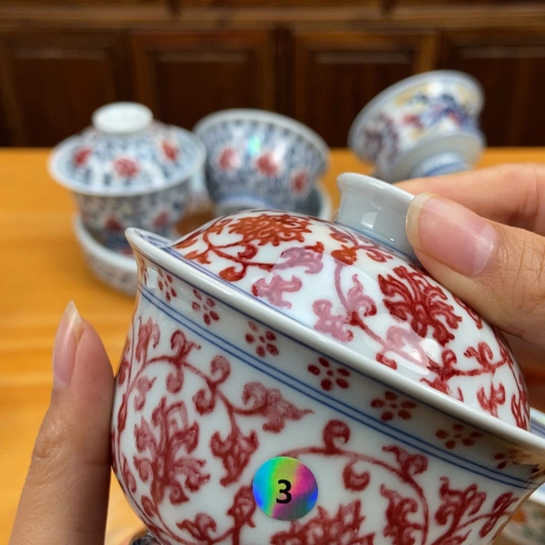 手绘现代茶具非古董