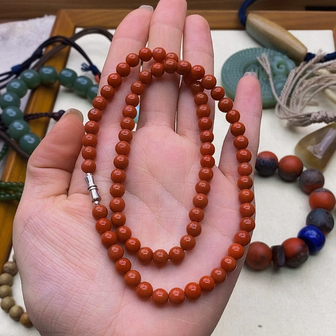 南红玛瑙手链未镶嵌沐*?