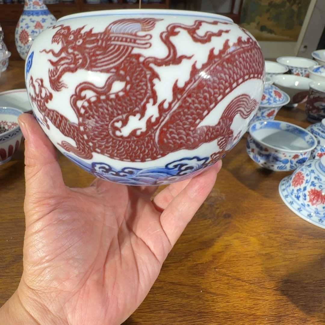 景德镇原矿釉里红陶瓷茶具