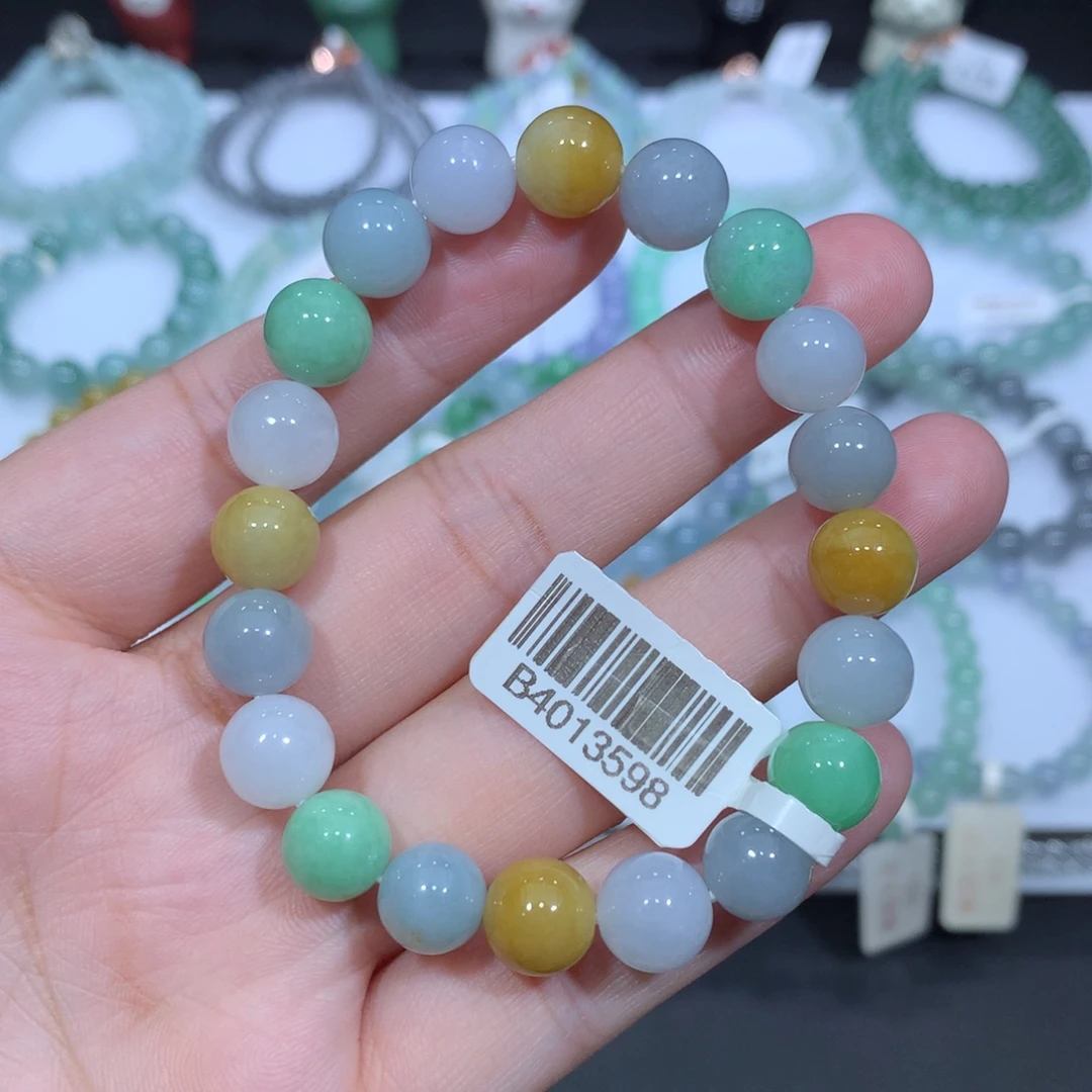未镶嵌手串翡翠天然