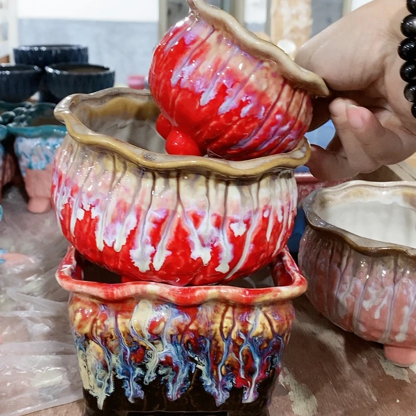 【闪购商品】陶瓷陶瓷花盆，多肉花盆