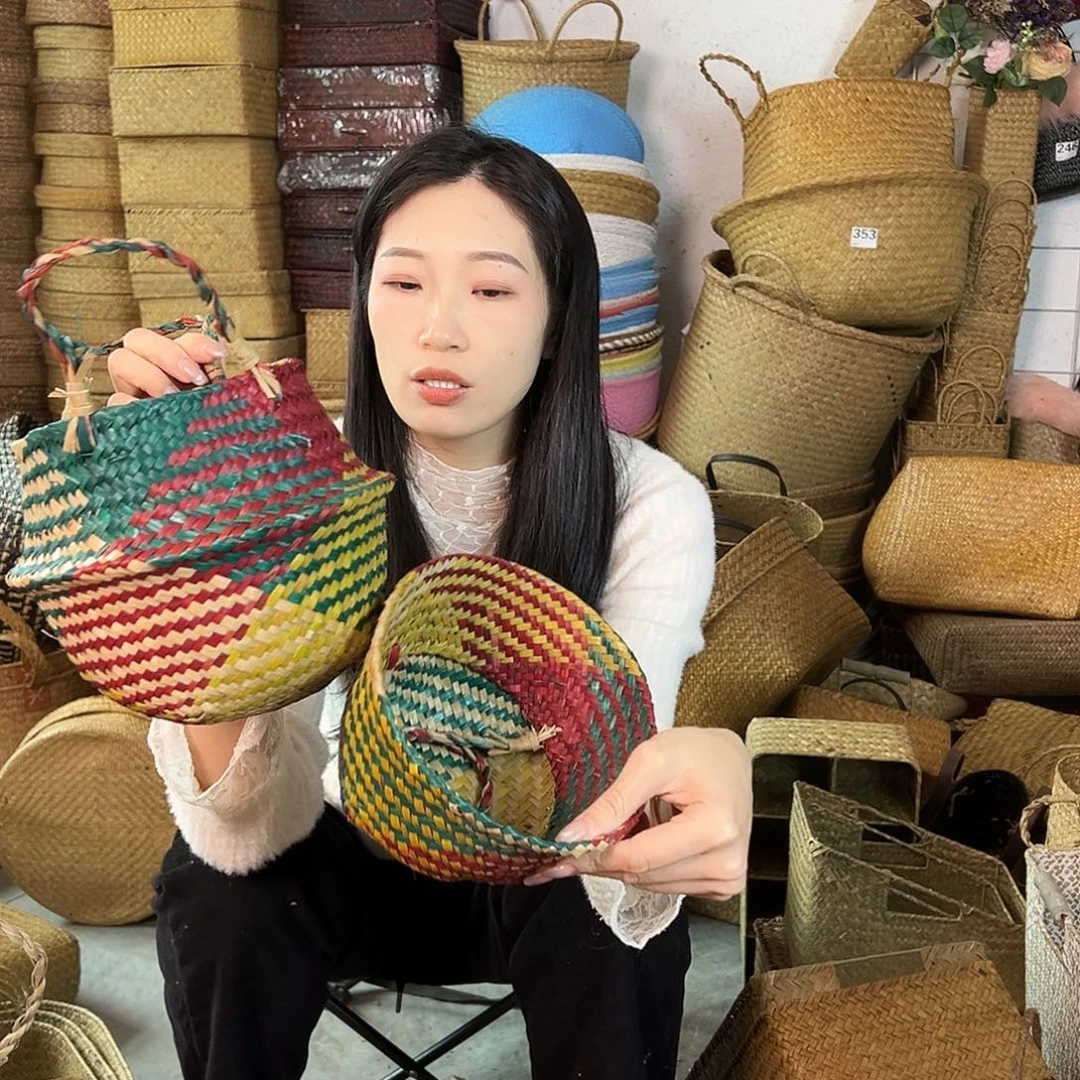 草编草编包/草编收纳盒微瑕疵