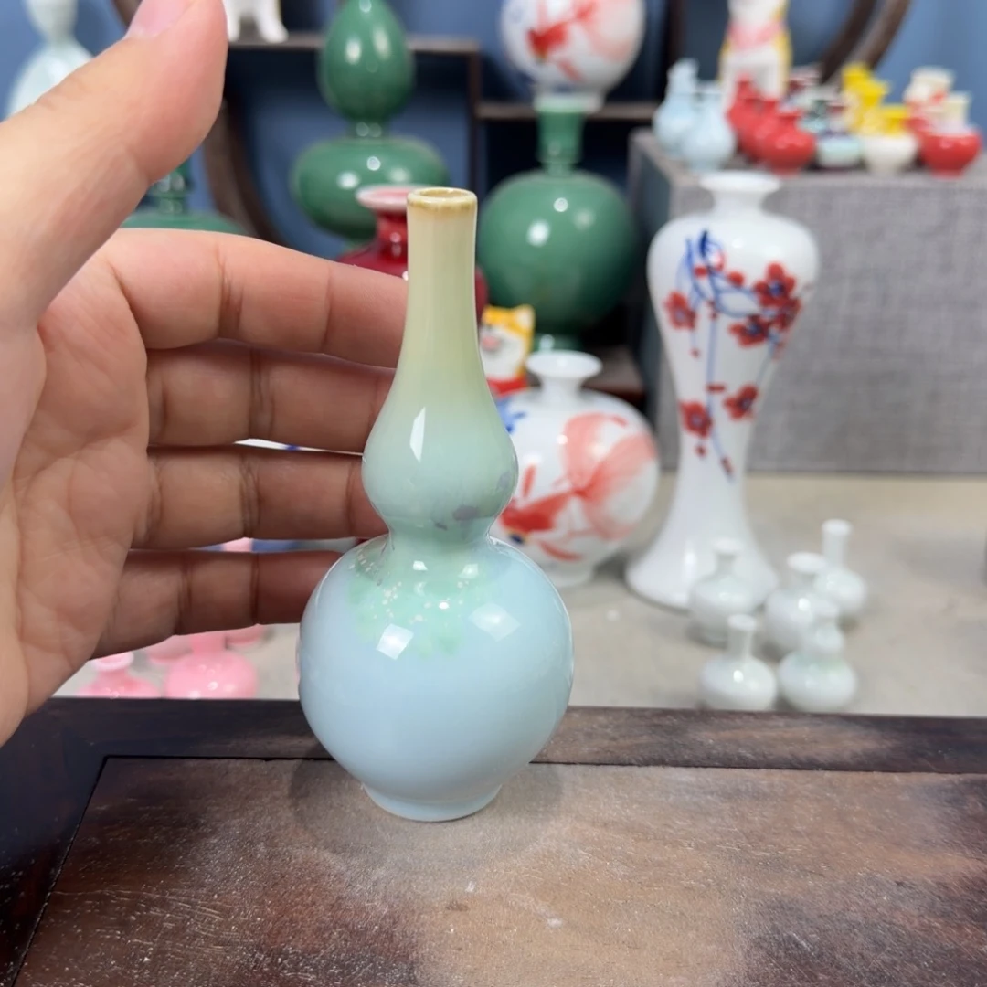 陶瓷手工小花器摆件