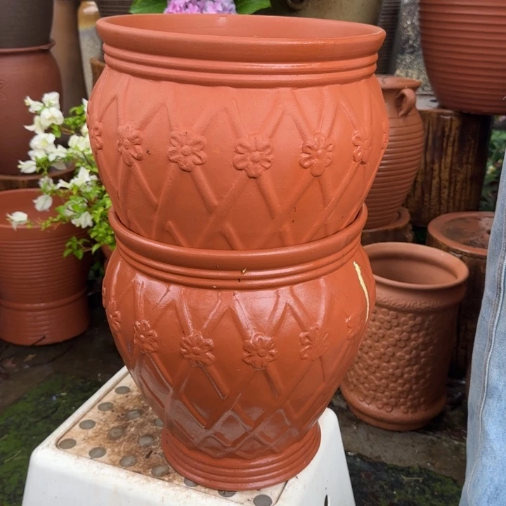 紫砂花盆口28高30宜兴紫砂粗糙