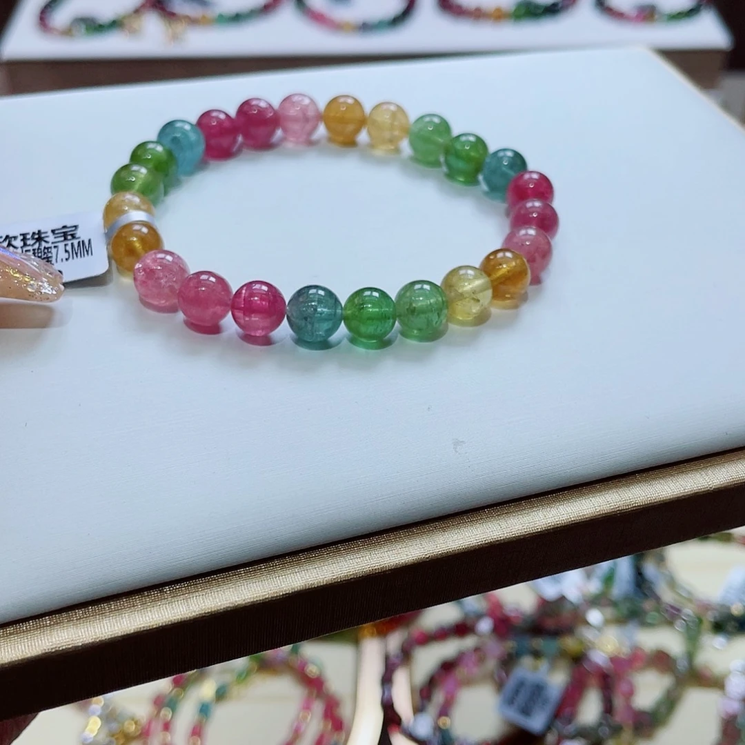 碧玺手串未镶嵌多样性发一条