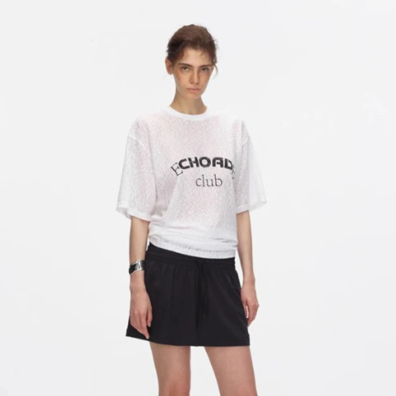 ECHOADE设计师品牌25春夏休闲印花短袖T恤DSC买手店BY5E13107