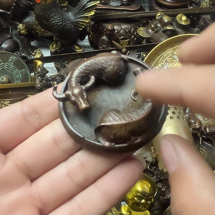 顺顺利利，铜器摆件