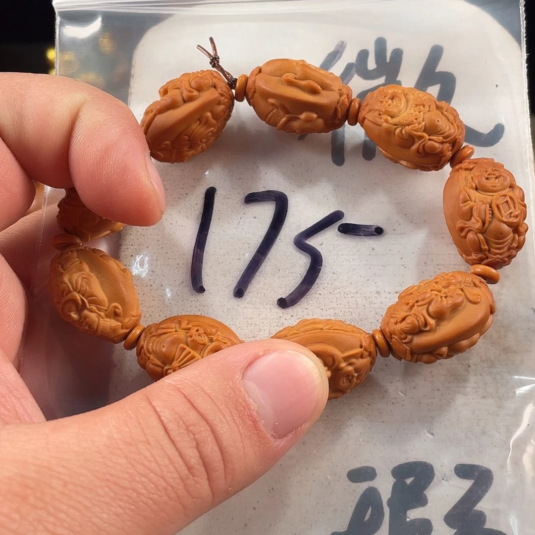 手串/手链橄榄核橄榄核雕工艺手串 瑕疵介意勿拍