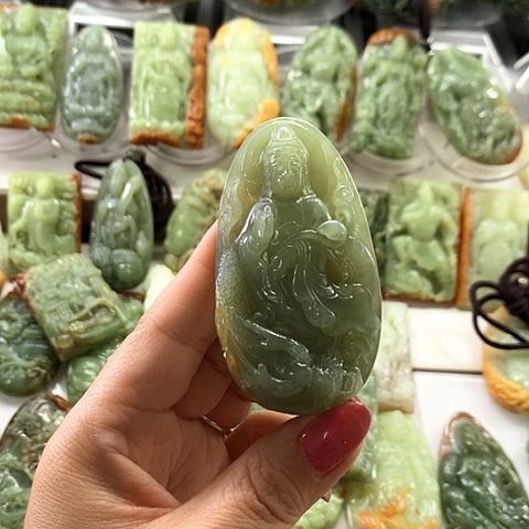 和田玉未镶嵌挂件