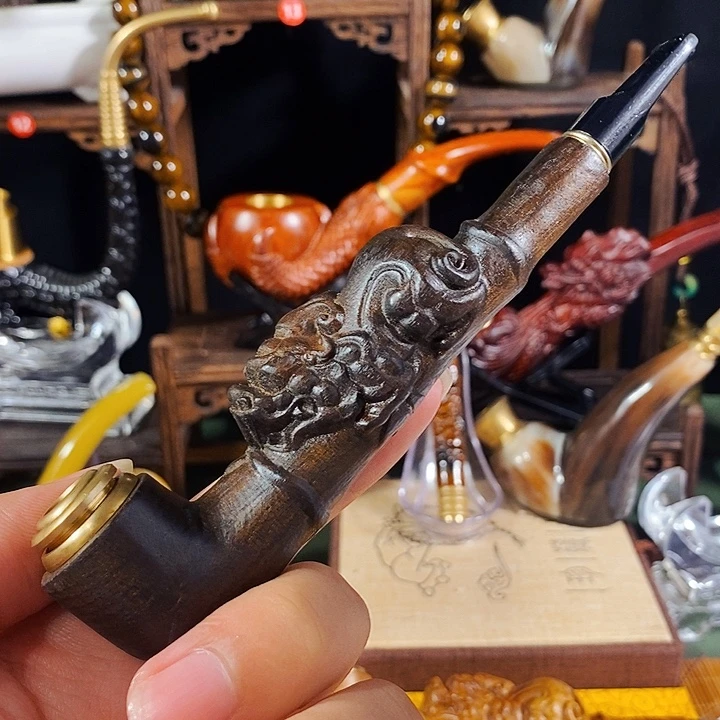 高端定制金丝楠烟嘴