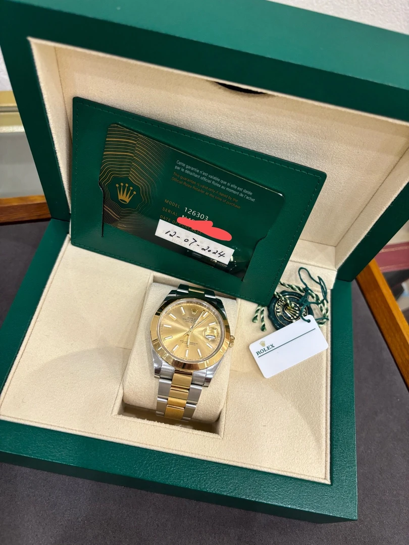 99新 Rolex/劳力士 m126303-0009 日志型24年全套