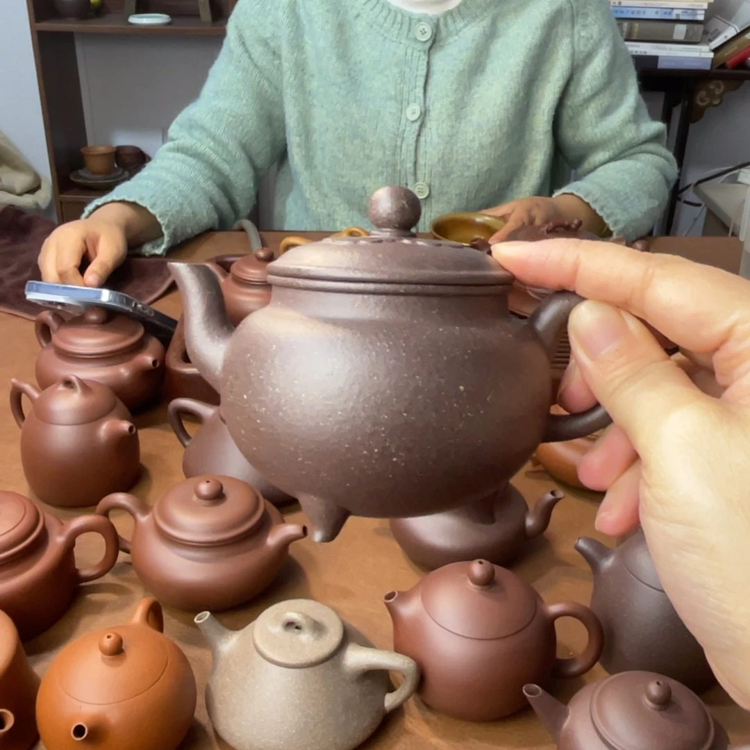 紫砂茶壶降坡泥大彬如意