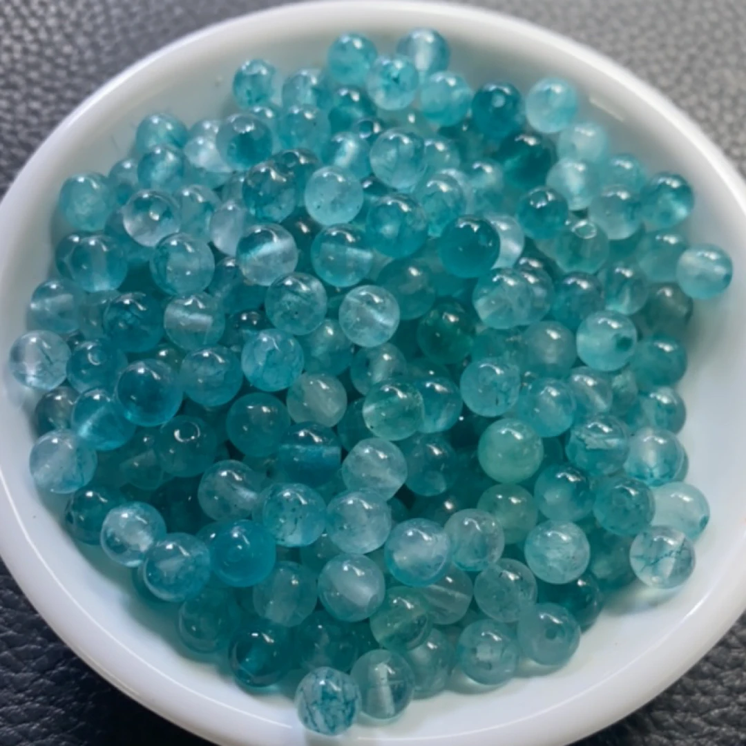 鸿福珠宝～A1790蓝碧玺6mm30个7元