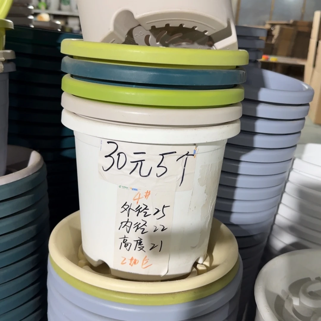 四季4#口径25无拖灰白8个