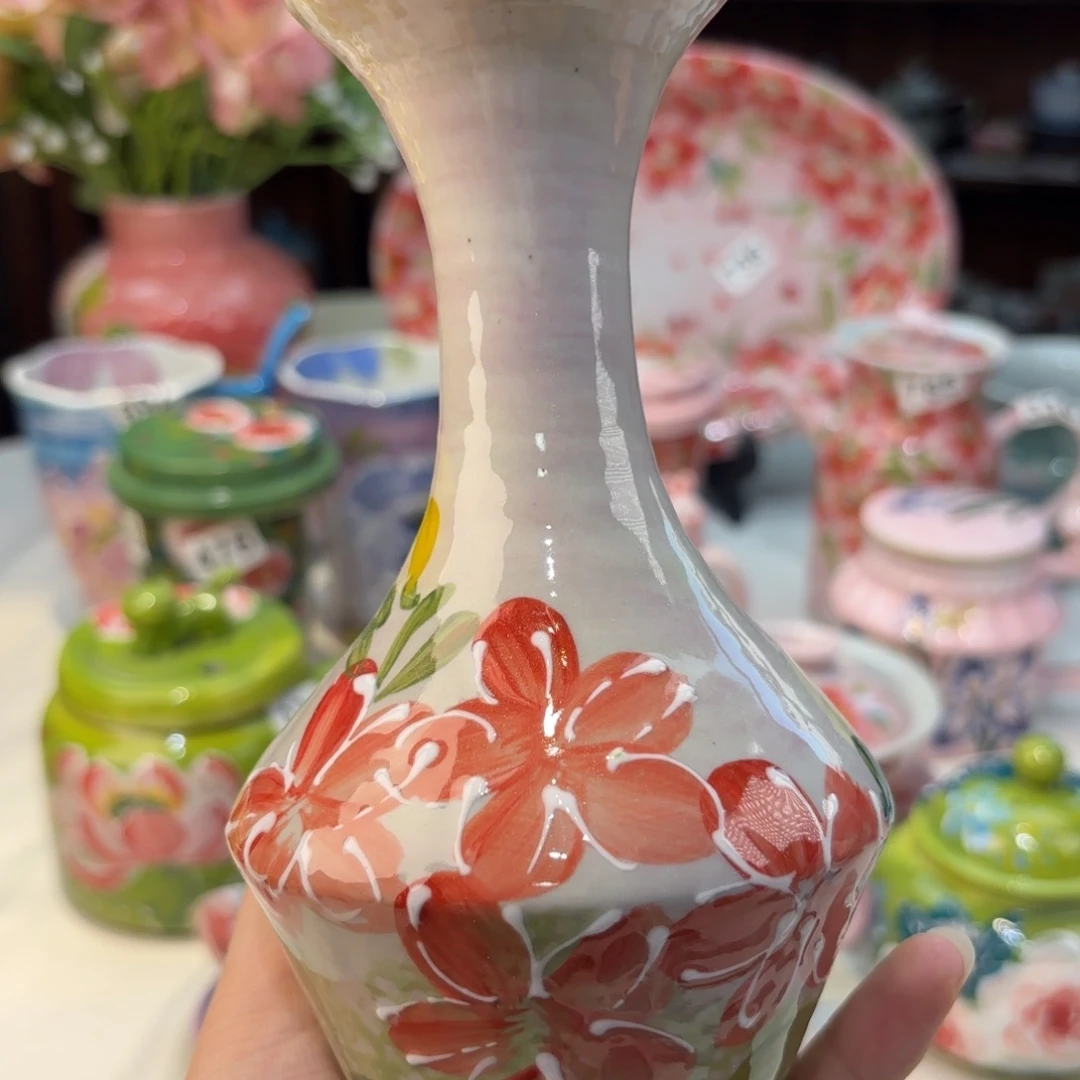 瓷片景德镇手绘高温釉下彩陶瓷茶具