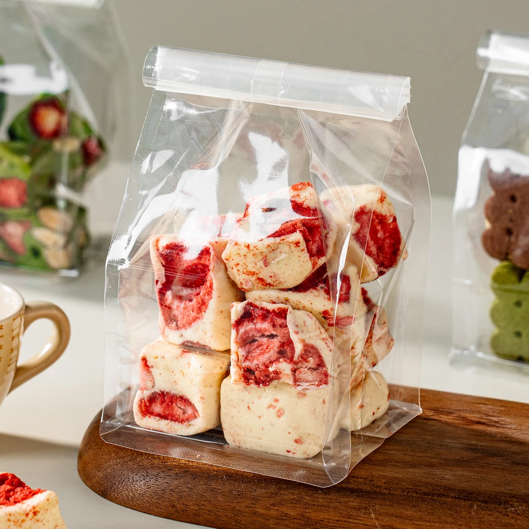 雪花酥包装袋饼干袋太妃牛轧糖烘焙包装糖果曲奇零食食品自封袋子