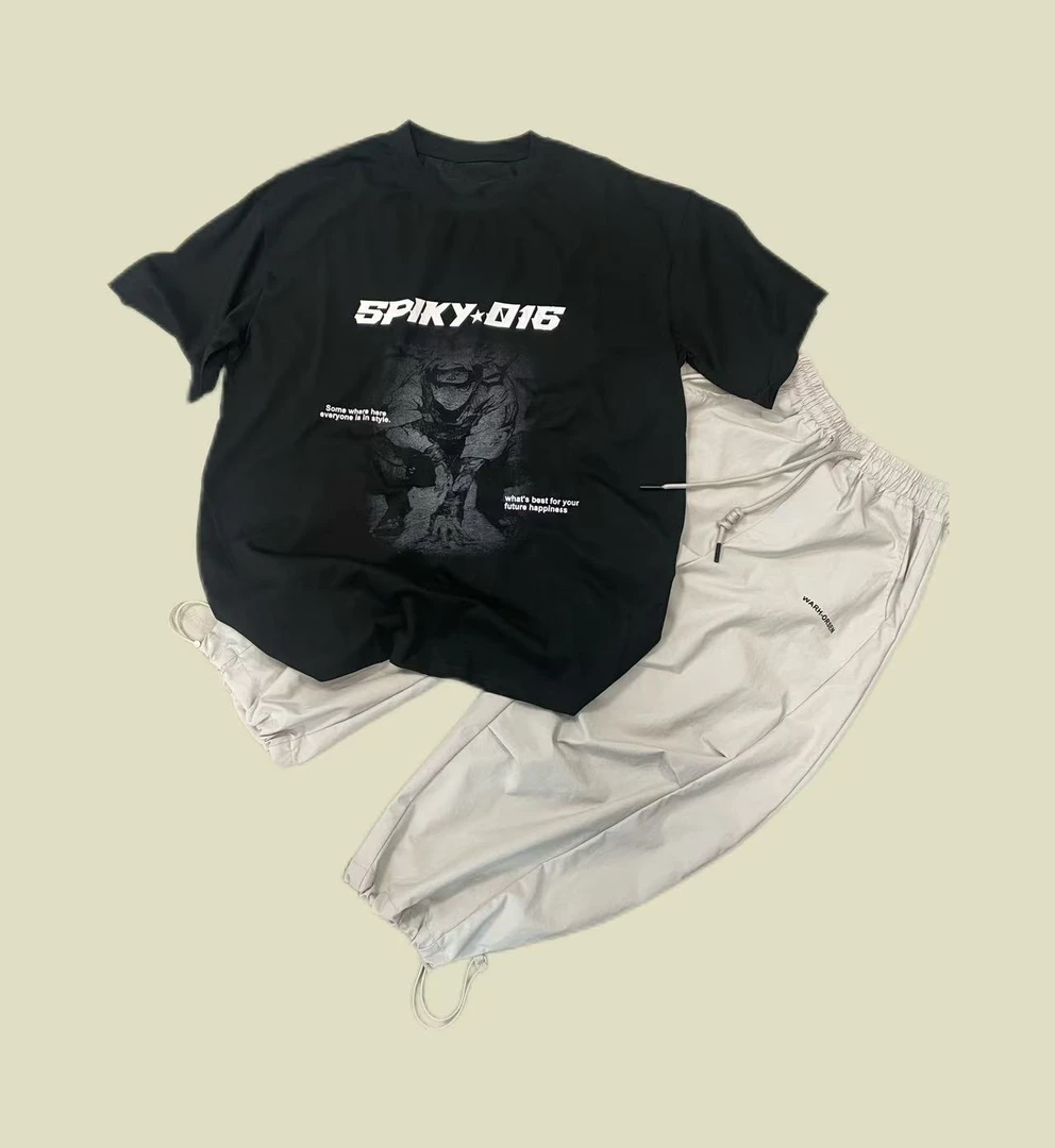 雪儿青少年男童801夏季新款短袖火影休闲运动