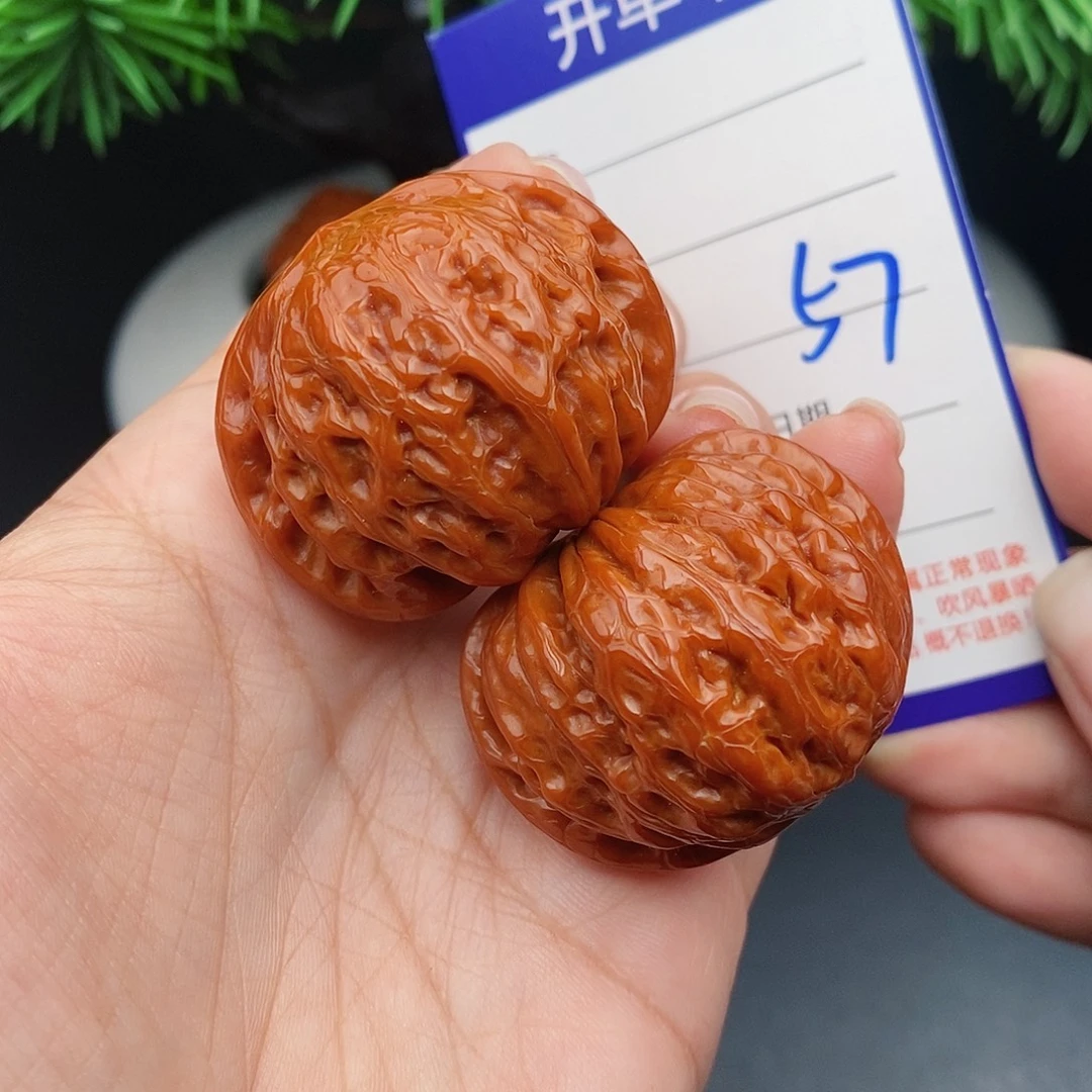 文玩核桃把件40铁锤57