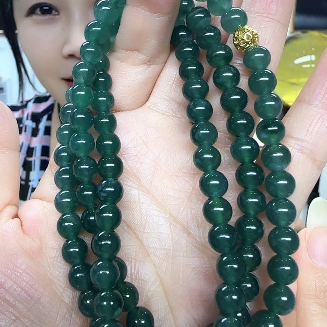 翡翠未镶嵌颈饰翡翠项链