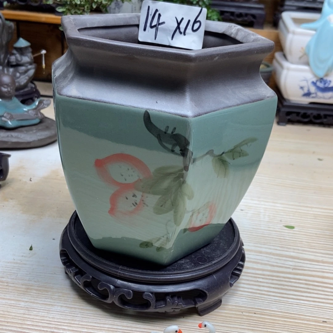 瓷片陶瓷花盆陶瓷艺术