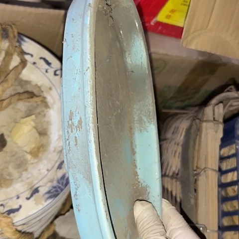 瓷片国营厂库存微瑕25厘米