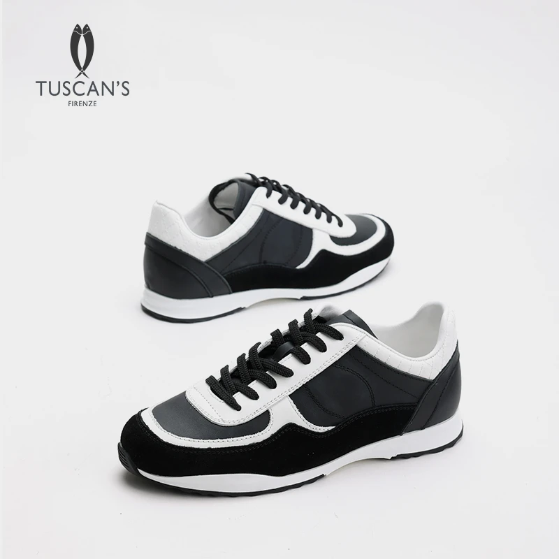 TUSCAN'S新品拼色时尚运动休闲百搭透气女鞋时代集团女鞋